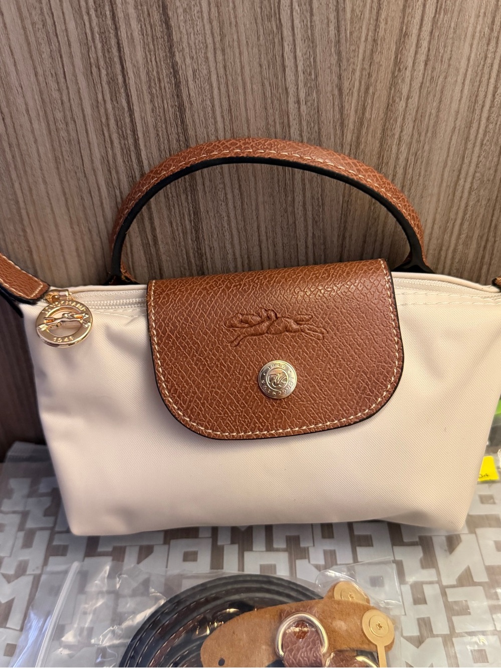 Longchamp mini pouch - shoulder strap included